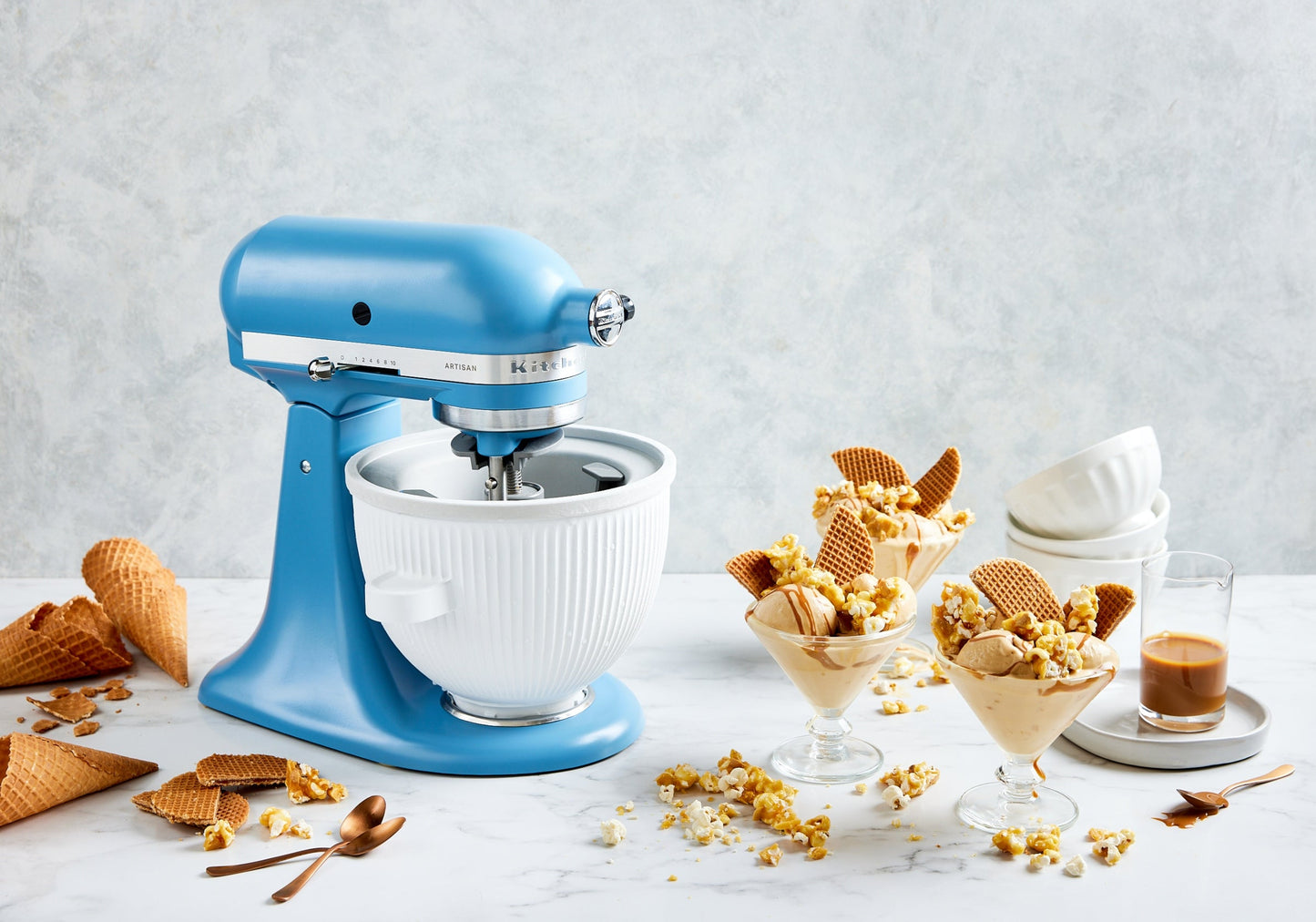 Shave Ice Attachment for Stand Mixer 5KSMSIA & Ice Cream Bowl Attachment for Stand Mixer 5KSMICM