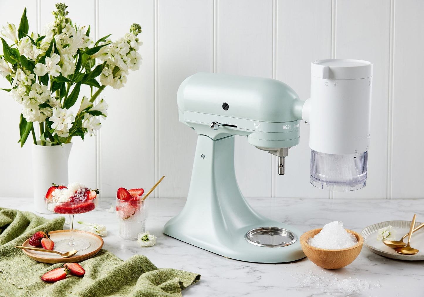 Shave Ice Attachment for Stand Mixer 5KSMSIA & Ice Cream Bowl Attachment for Stand Mixer 5KSMICM