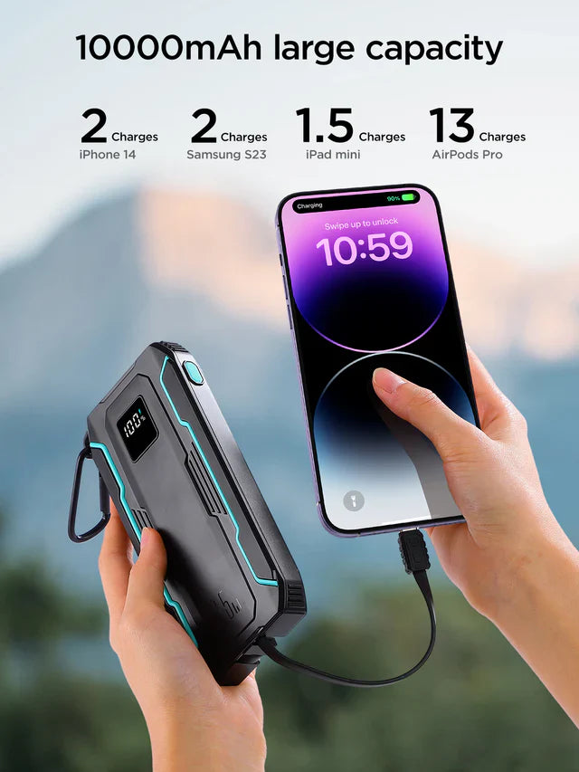 JOYROOM Outdoor Series Power Bank with Built-in Cables 22.5W 10000mAh - JR-L017