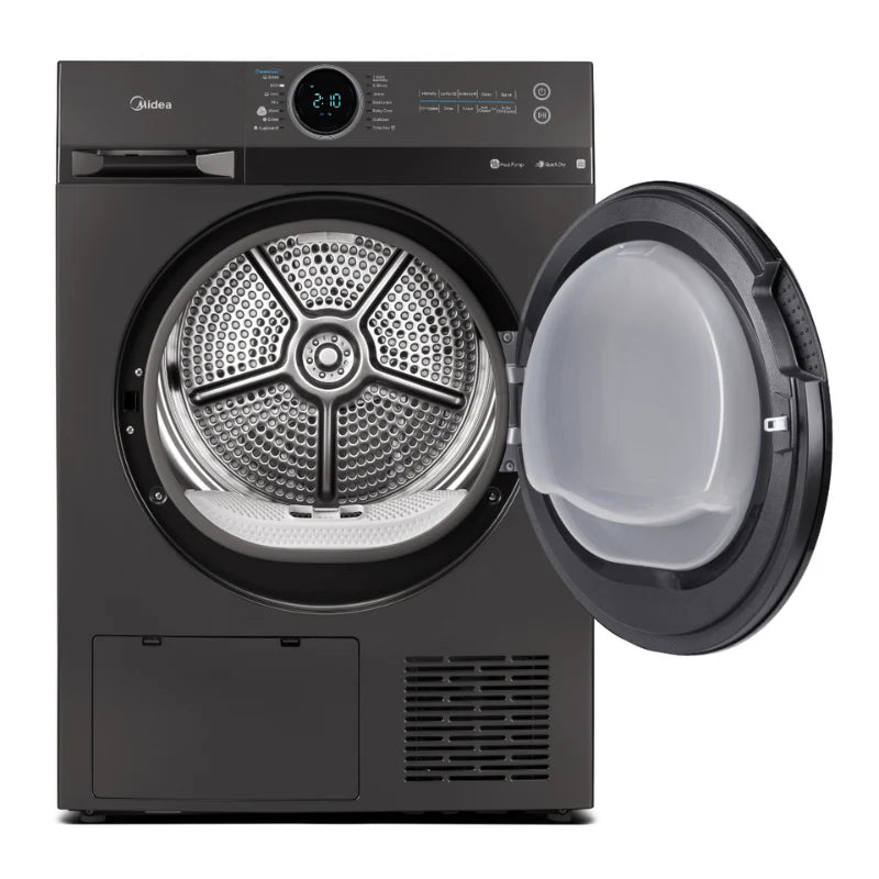 Midea 9KG Heat Pump Tumble Dryer - Smart Control - Black Color MD200H90WB/T-AU
