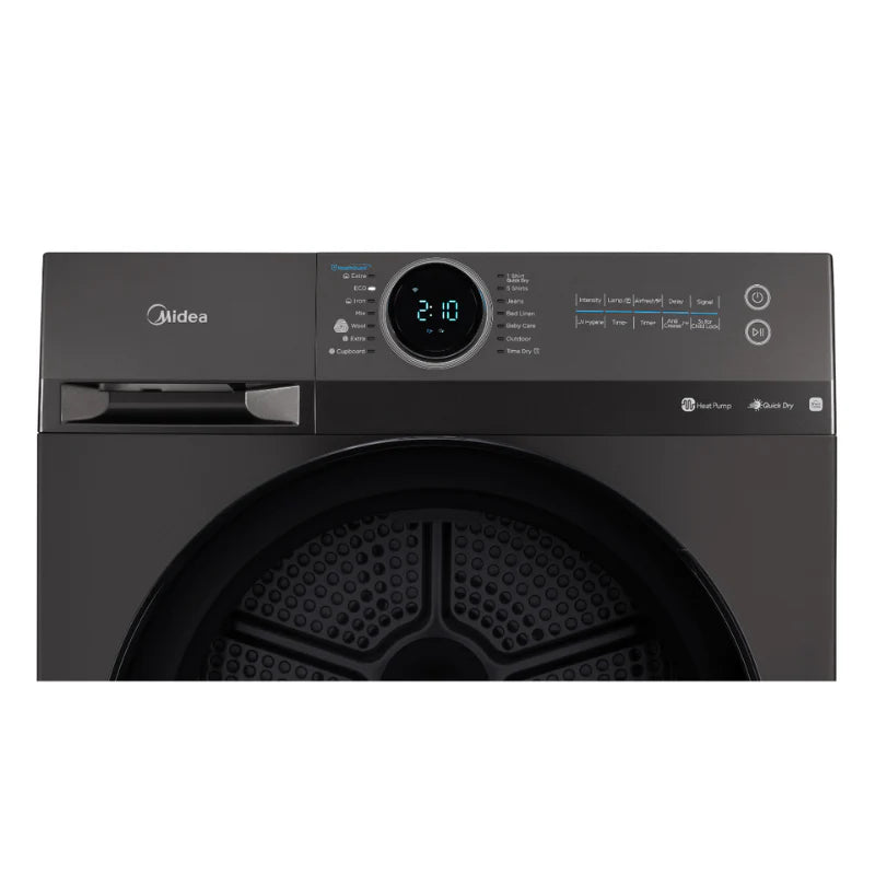 Midea 9KG Heat Pump Tumble Dryer - Smart Control - Black Color MD200H90WB/T-AU