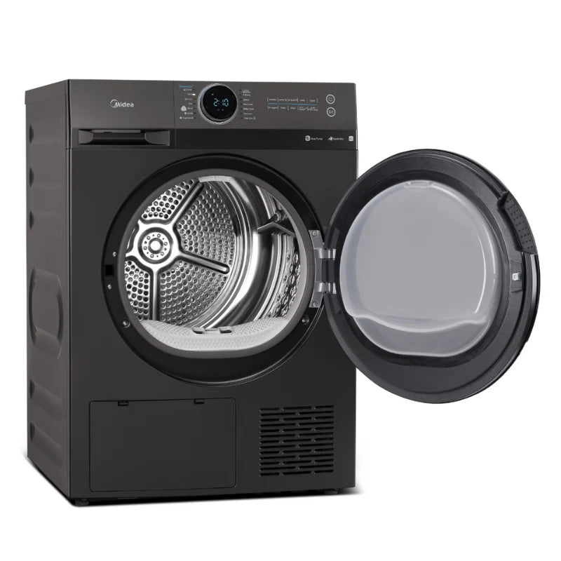 Midea 9KG Heat Pump Tumble Dryer - Smart Control - Black Color MD200H90WB/T-AU