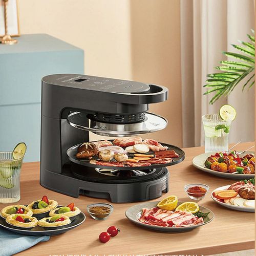 Hoper Layer Hoper Layer Multi-functional 2 in 1 air fryer & smokeless BBQ grill KZ-50