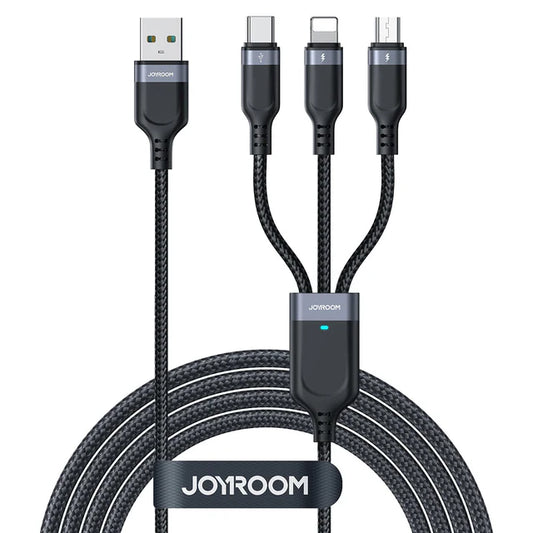 JOYROOM Premium Braided 3-in-1 Cable S-1T3018A15