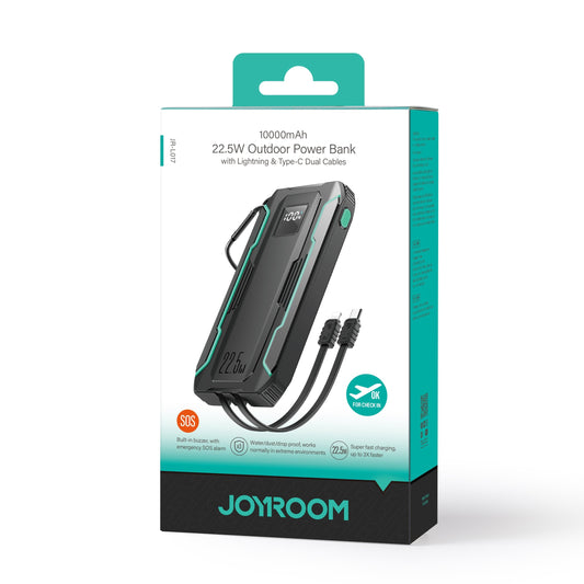 JOYROOM Outdoor Series Power Bank with Built-in Cables 22.5W 10000mAh - JR-L017