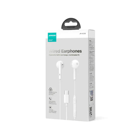 JOYROOM Type-C Half In-Ear Wired Earphones JR-EC05