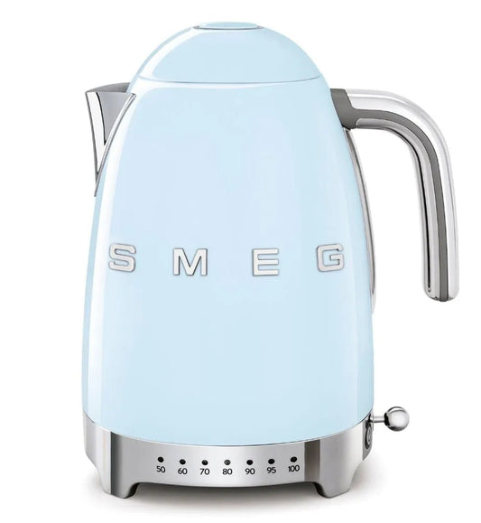 SMEG 1.7L Electric Kettle 50's Style (Pastel Pink and Pastel Blue) Blue