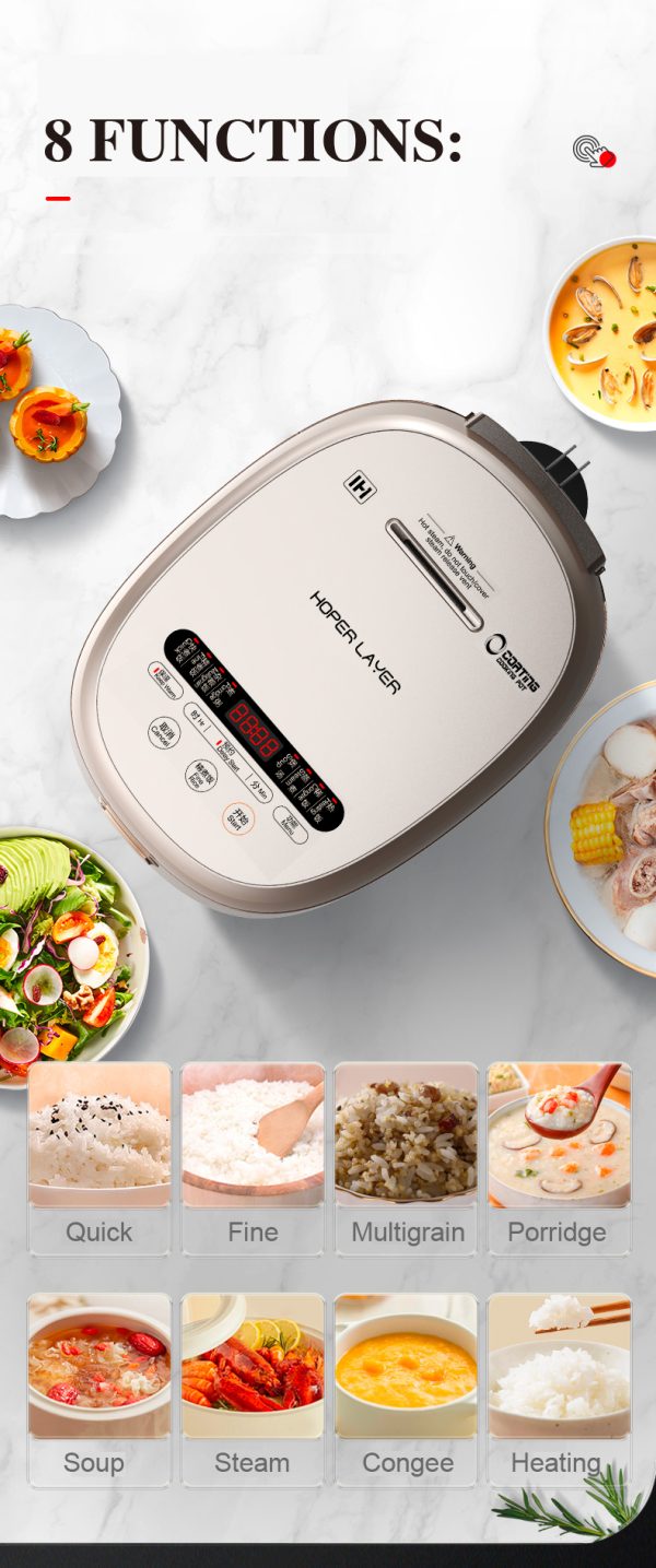 Hoper Layer Electric Rice Cooker HL-IH40WS01