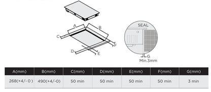 Midea 30cm 2-Zone Ceramic Cooktop Touch Control MC-3D3001R212