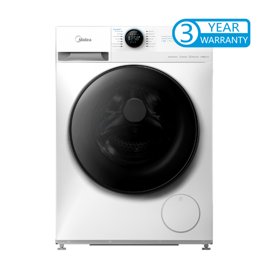 Midea 9.0KG Steam Wash Front Load Washing Machine With Wi-Fi - White Color MF200W90WB/W