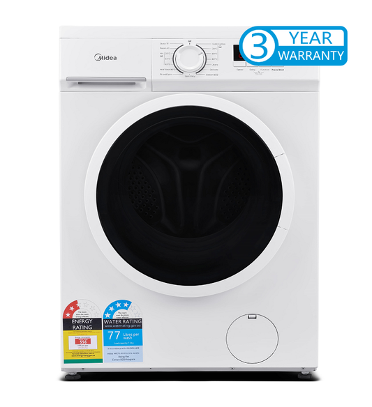 Midea 6KG Front Loader Washing Machine MFE60-JU1212/C31E-AU(25)