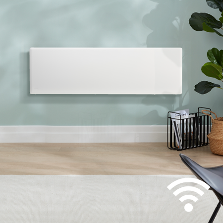 Nobo. 2.4kW Wi-Fi Panel Heater with Castors | NTL4R24-FS40