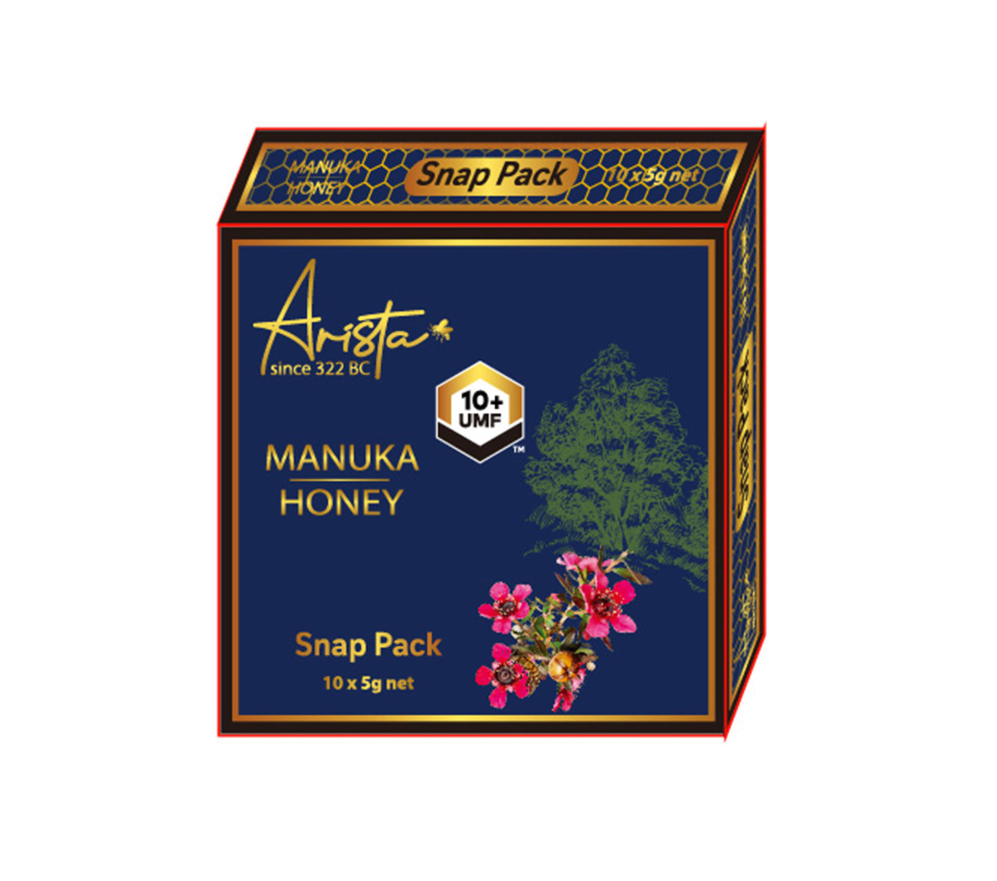 Arista Manuka Monofloral Honey UMF10+ Snap Pack 5g*10