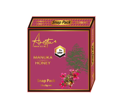 Arista Manuka Monofloral Honey UMF5+ Snap Pack 5g*10