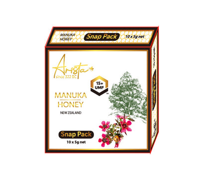 Arista Manuka Monofloral Honey UMF15+ Snap Pack 5g*10