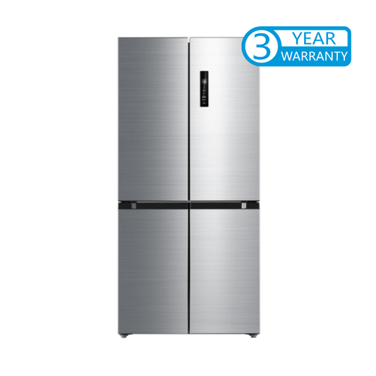 Midea 474L Cross Door Fridge Freezer Stainless Steel MDRF632FGF46APD