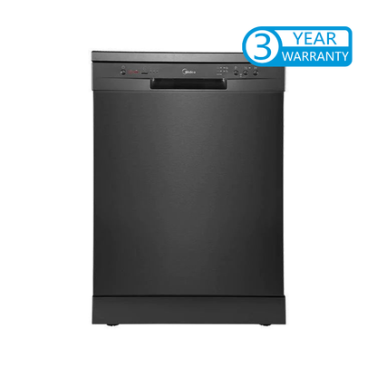 Midea 14 Place Setting Dishwasher Black Steel JHDW143BK